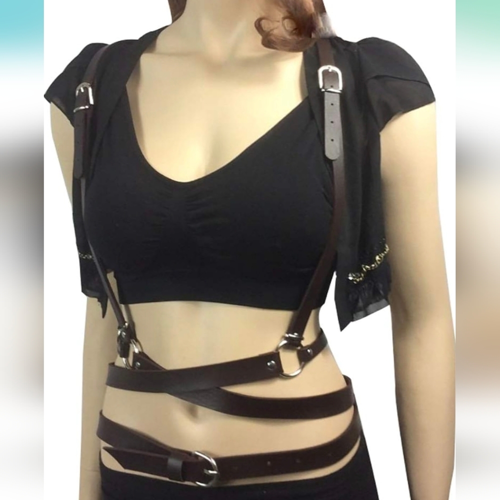 Faux Leather Harness